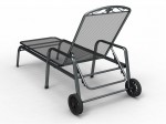 MWH Wheeled Sunlounger