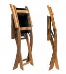 Teak & Textilene Folding Outdoor Armchair 1845