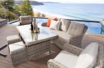 Poly Wicker Outdoor Dining Setting