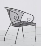 Metal Scroll Armchair