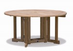 Round Teak Drop Leaf 150cm Table