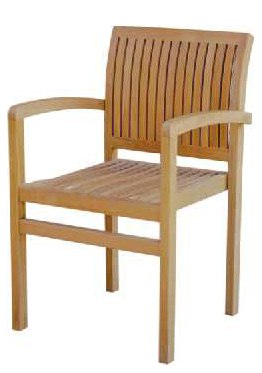 Raffles Stackable Armchair by Leblon -  Outdoor Furniture Australia