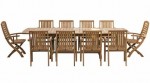 Superior Teak 212to256to300cm Double Extension Table 1826