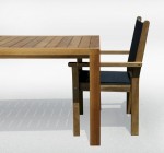 Stackable Teak & Textilene Armchair 1847