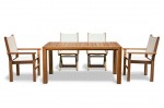 Stackable Teak & Textilene Armchair 1847