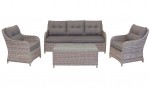 Outdoor Poly Wicker Lounge Setting