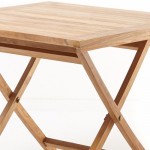 A Grade Teak 70cm Or 90cm Folding Table 2980