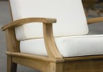Superior Teak Adjustable Cushioned Lounge Chair 1850