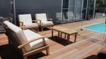 Teak & Cushion 2 Seater Sofa 1852