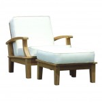 Superior Teak Ottoman Lounge Stool 1851