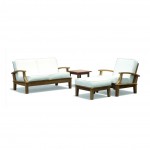 Superior Teak Ottoman Lounge Stool 1851
