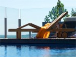 Luxury Teak Sunlounger